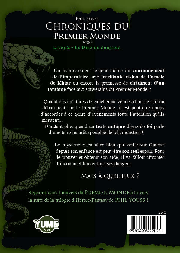 Chroniques du Premier Monde - Livre 2 : Le dieu de Zaranga